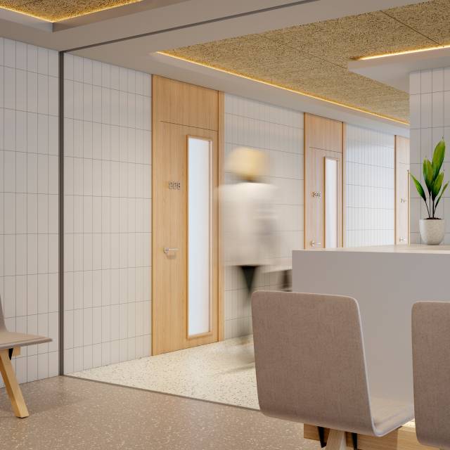Junta estructural en ambiente hospitalario