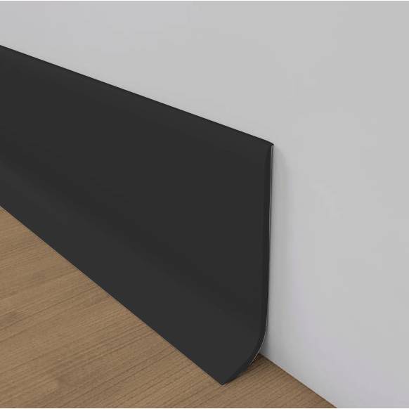 Rodapié semiflexible en PVC antracita